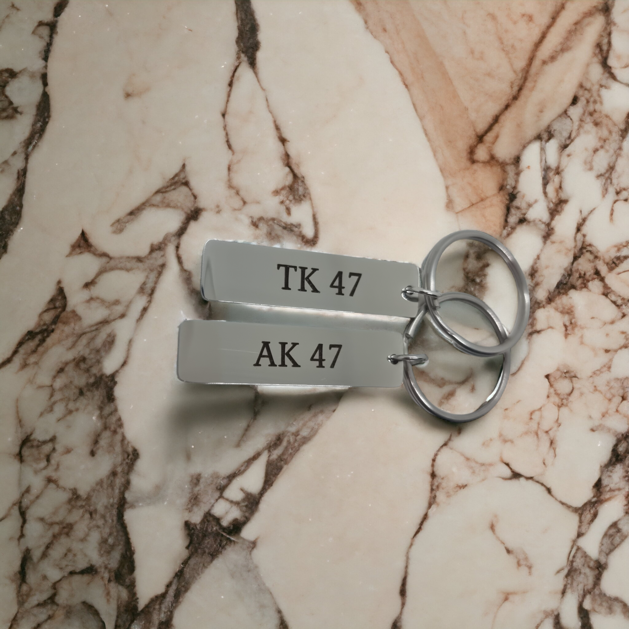 Rechteck Schlüsselanhänger mit Gravur - Schlüsselanhänger - CARDORI