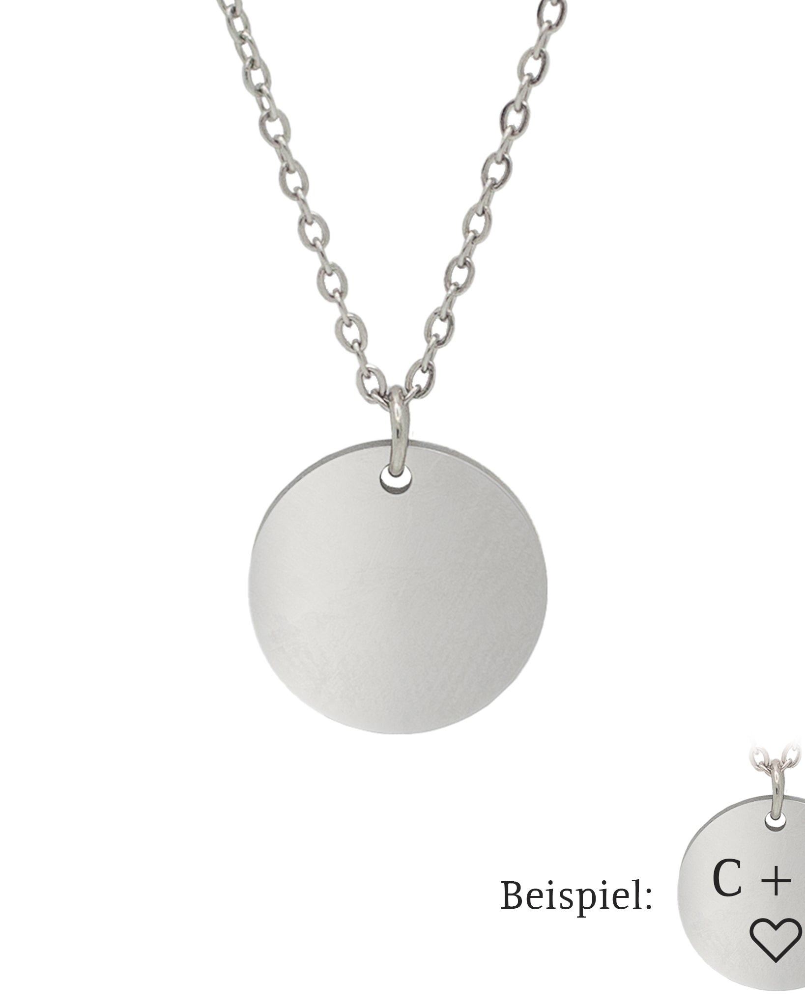 Coin Halskette mit Gravur - Ketten - CARDORI