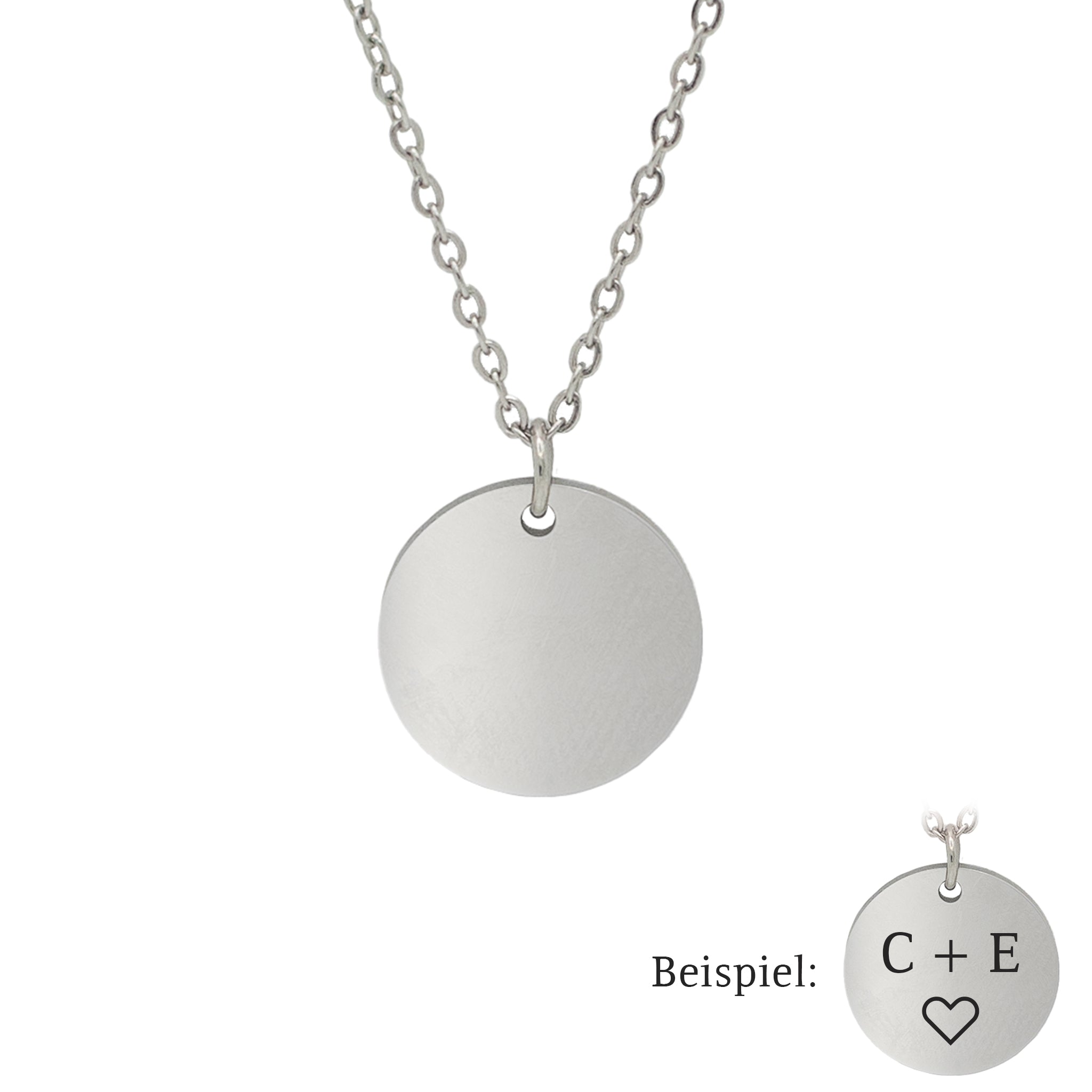 Coin Halskette mit Gravur - Ketten - CARDORI