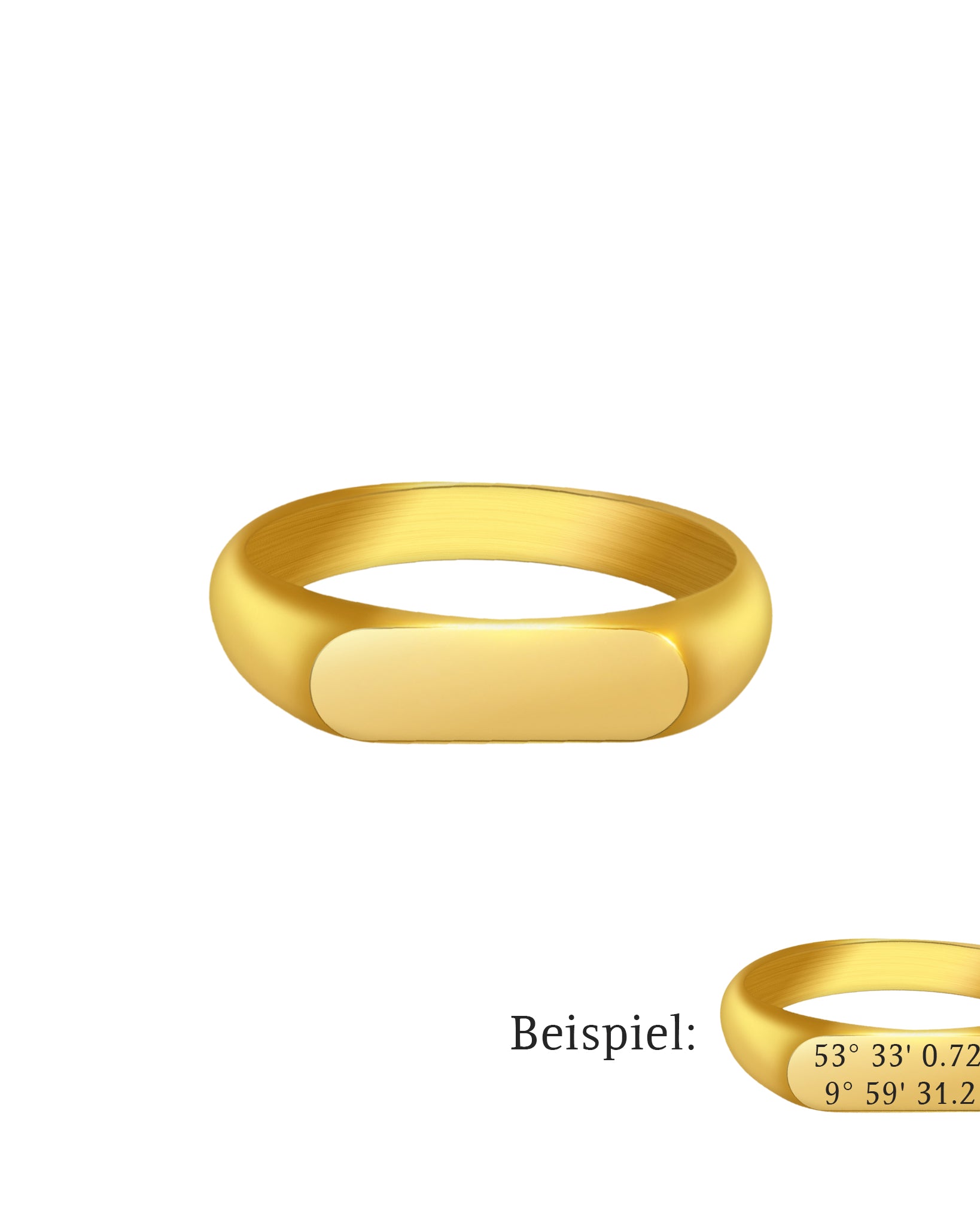 Plate Gravur Ring - Ringe - CARDORI