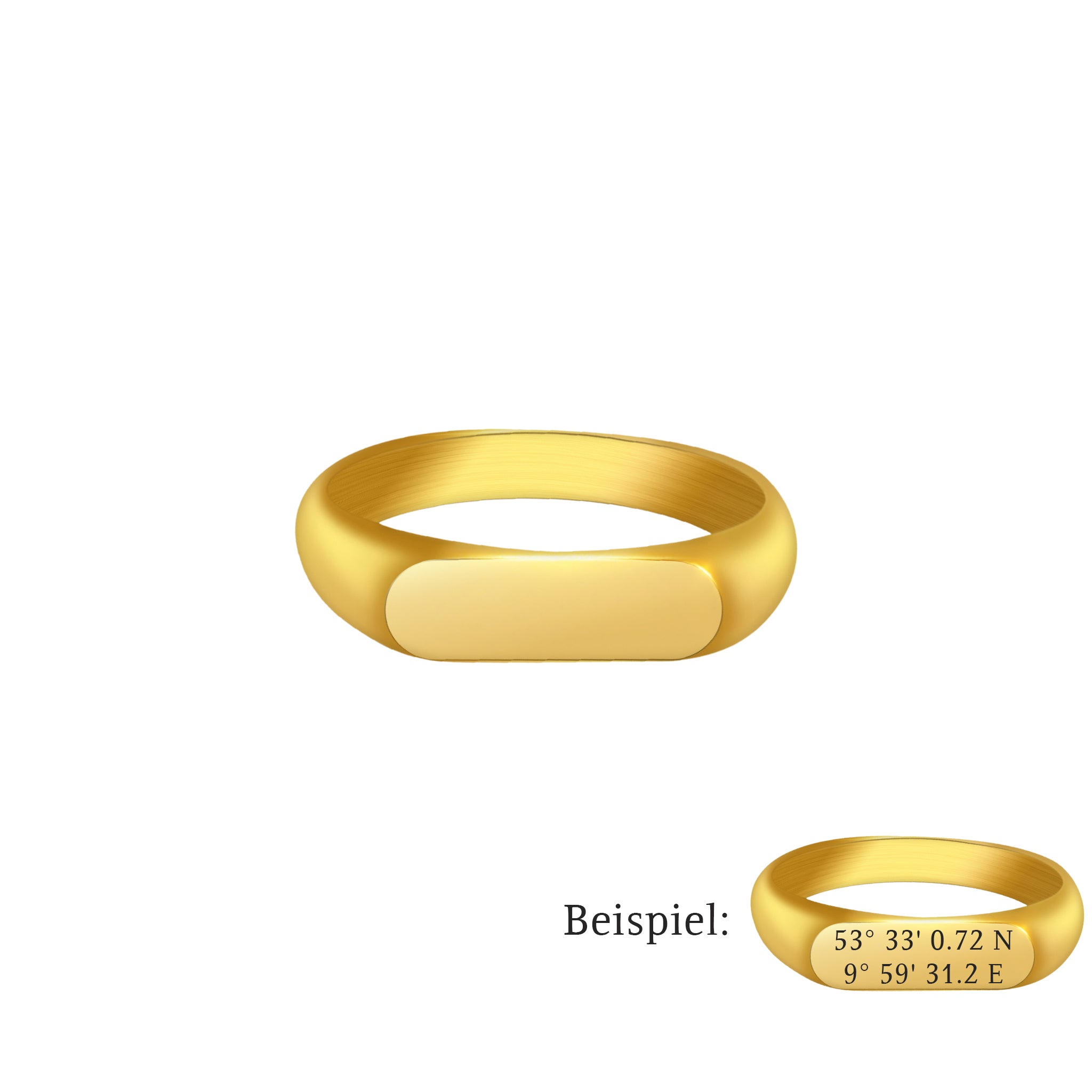 Plate Gravur Ring - Ringe - CARDORI