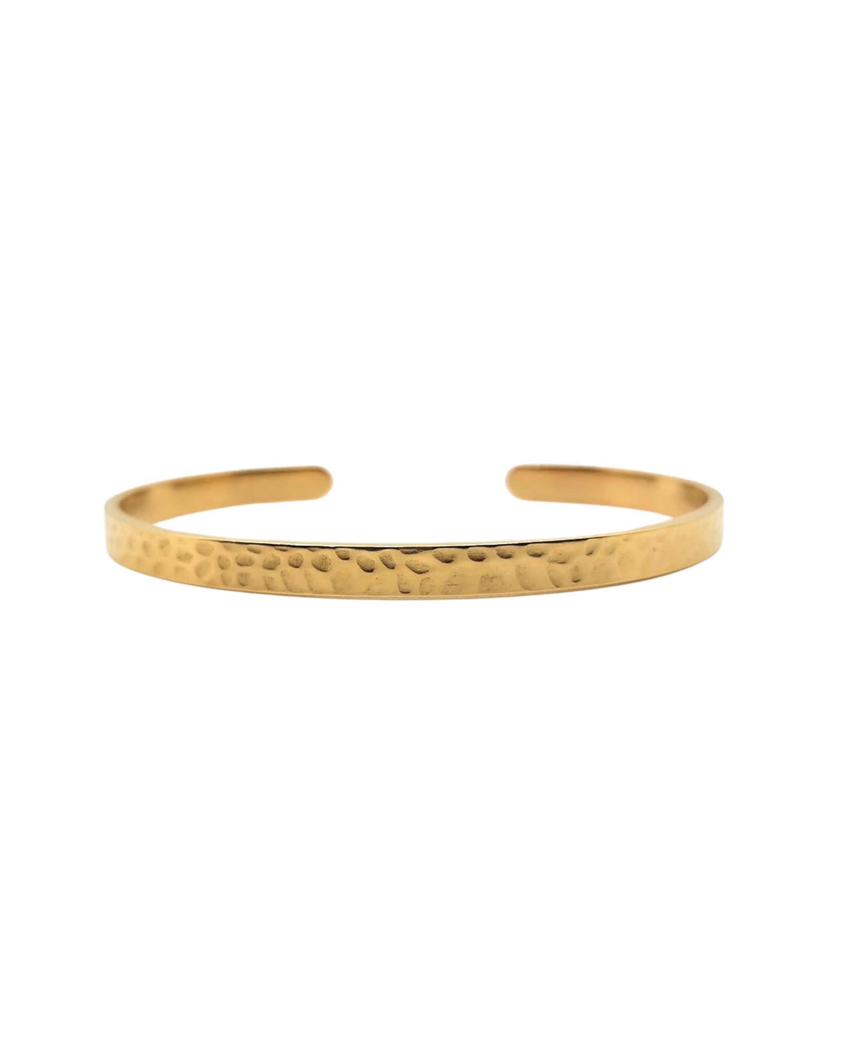 Personalisierter Armreif gehämmert mit Innengravur | handmade - Armbänder - CARDORI