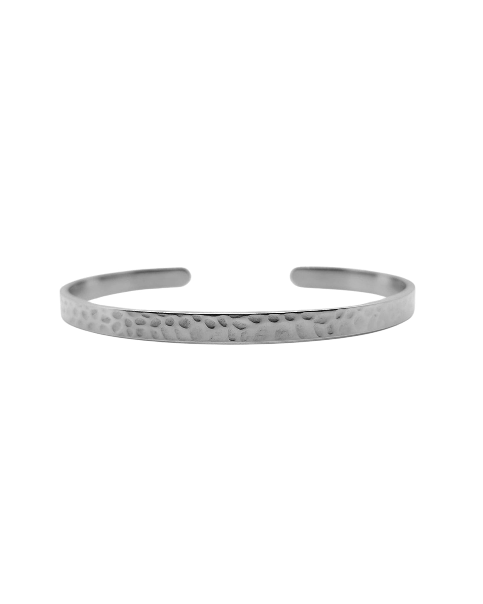 Personalisierter Armreif gehämmert mit Innengravur | handmade - Armbänder - CARDORI