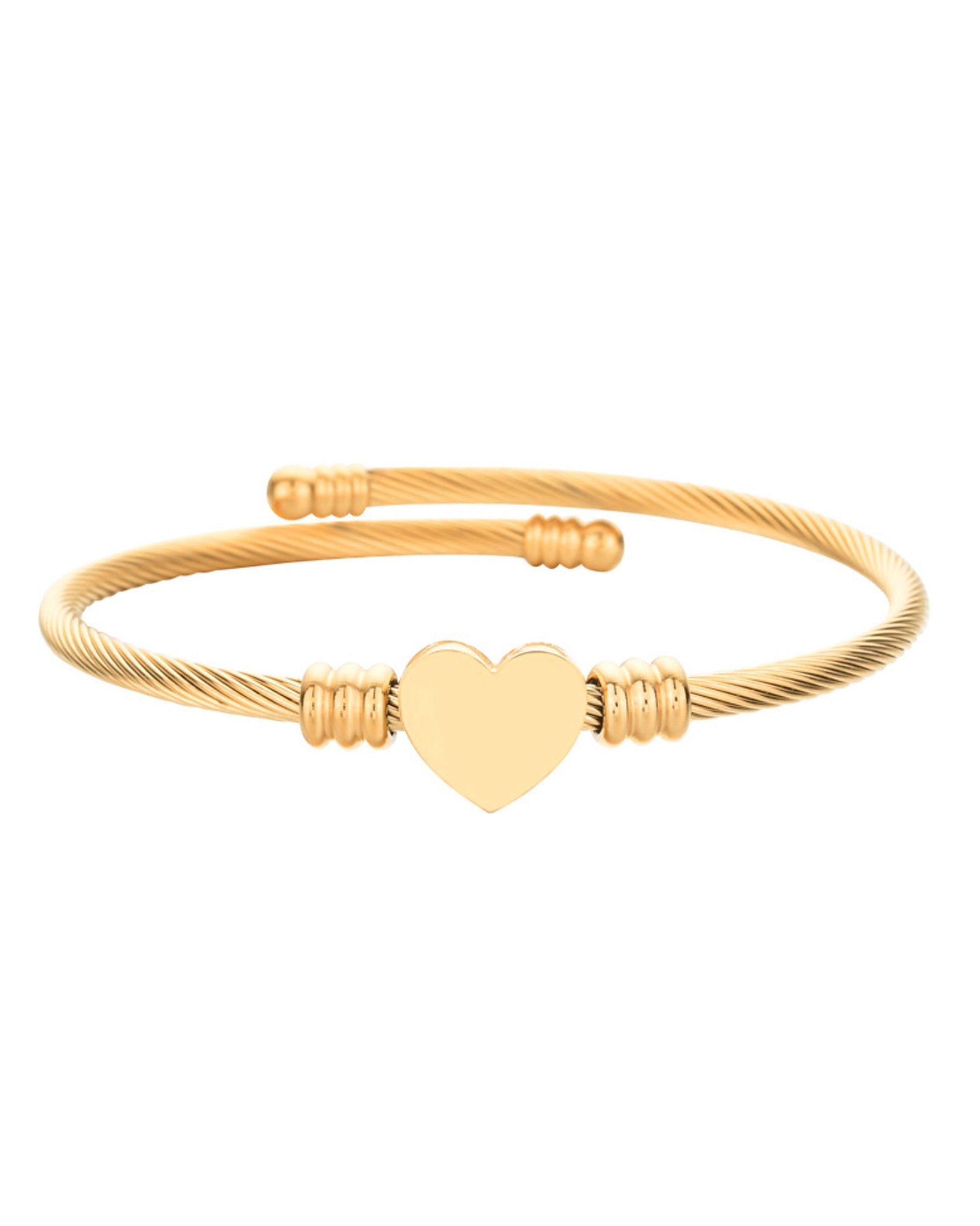 Herz Armreif mit Gravur - Armbänder - CARDORI