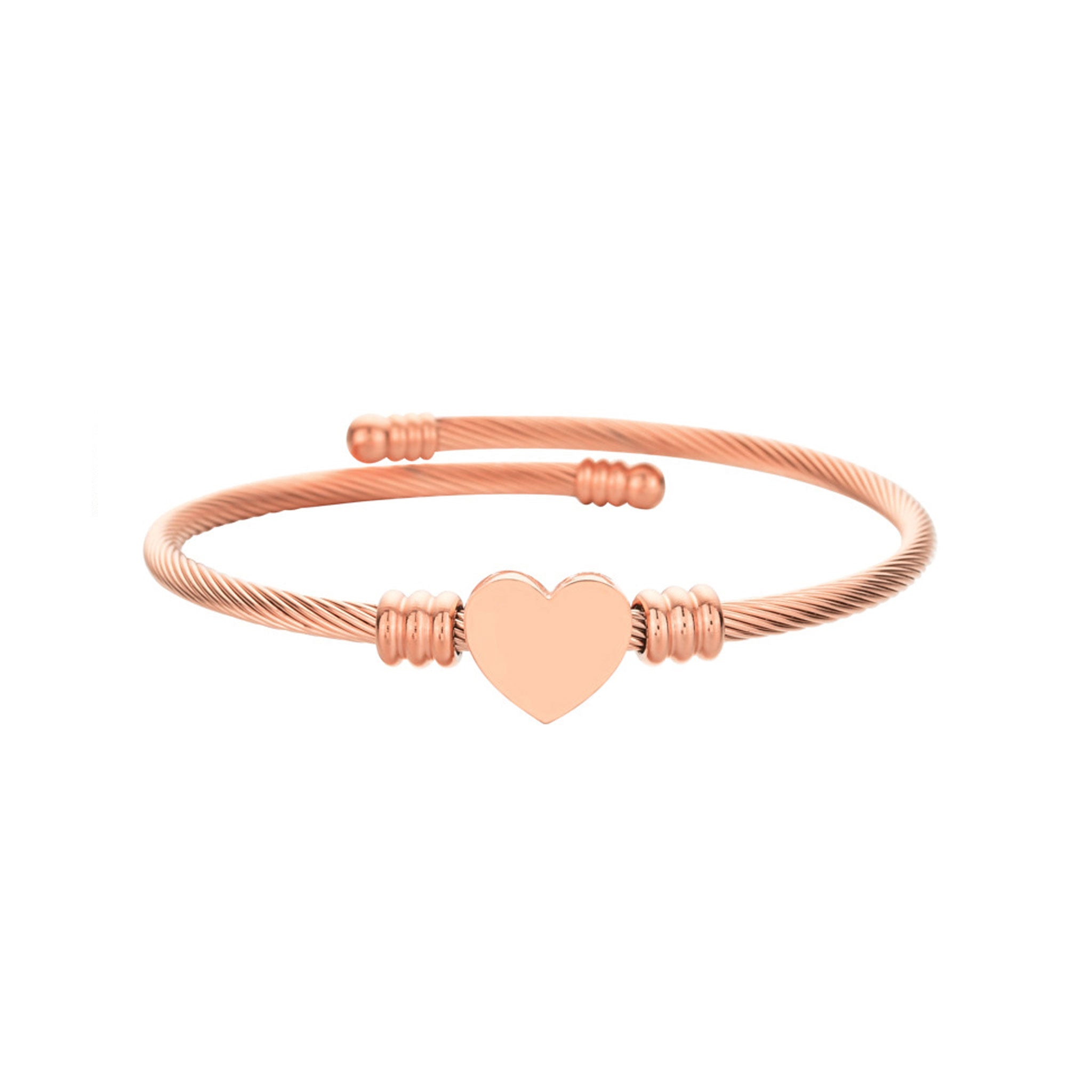 Herz Armreif mit Gravur - Armbänder - CARDORI