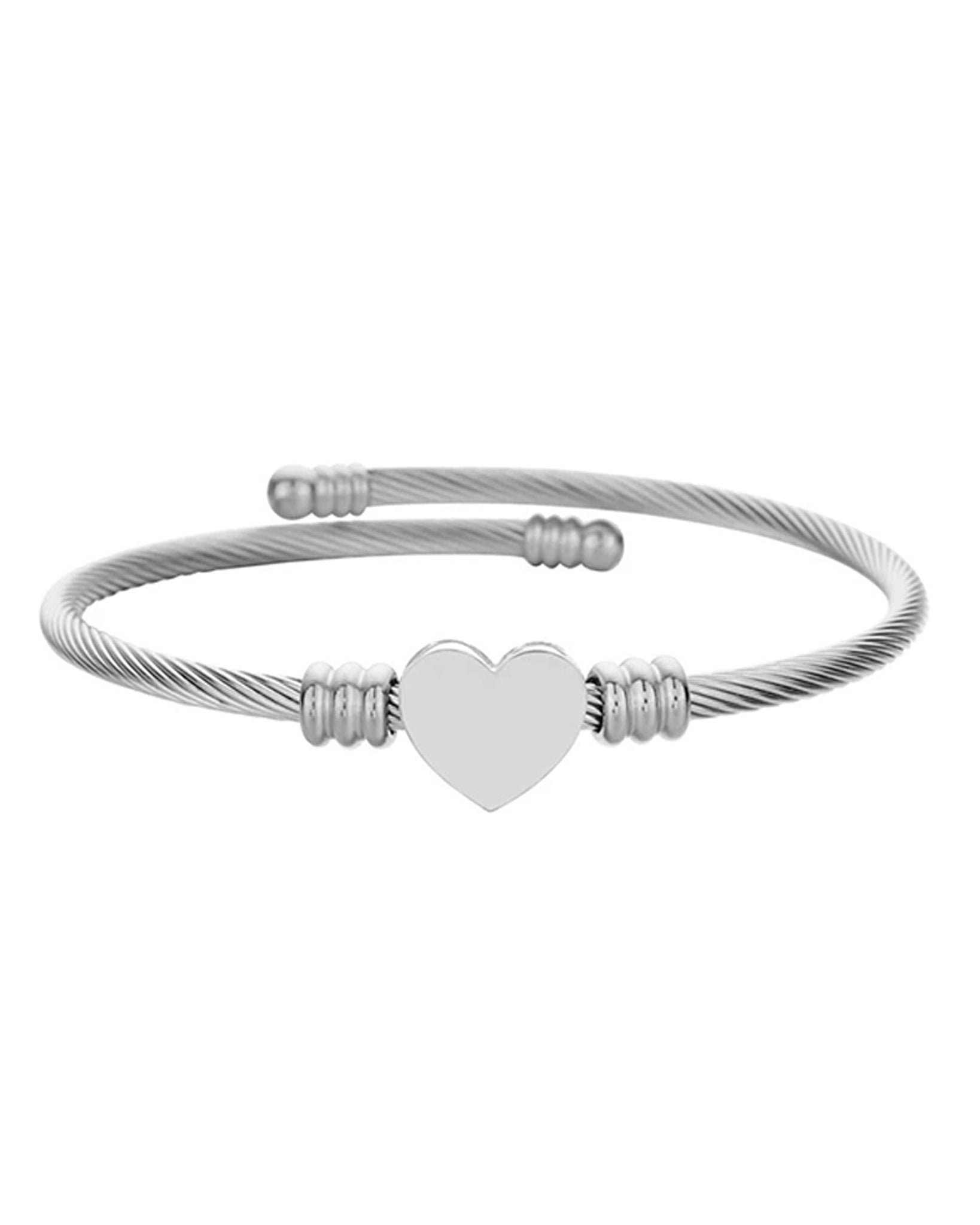 Herz Armreif mit Gravur - Armbänder - CARDORI