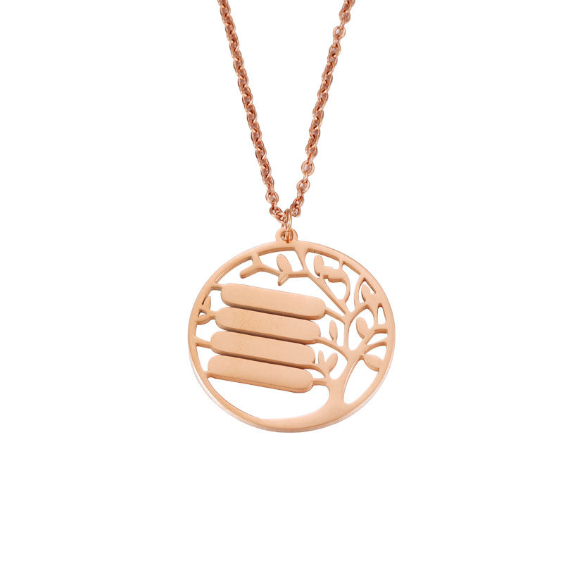 Lebensbaum Halskette mit Gravur - Ketten - CARDORI