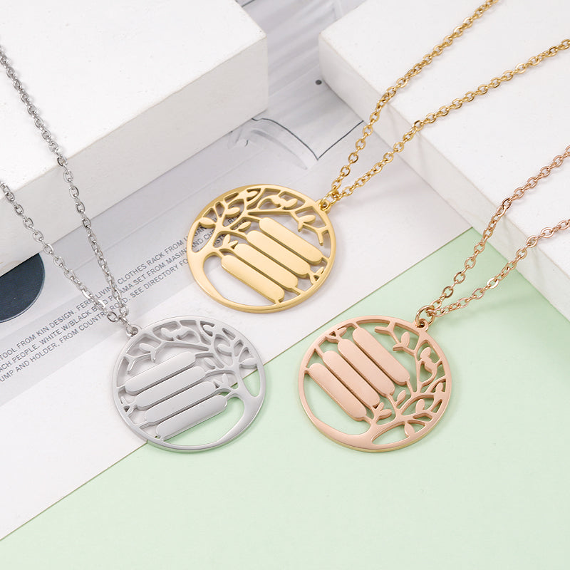 Lebensbaum Halskette mit Gravur - Ketten - CARDORI