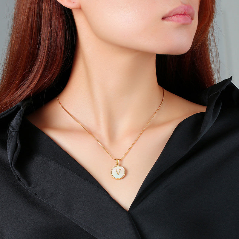 Initial Halskette | Stainless Steel | 46cm - Ketten - CARDORI