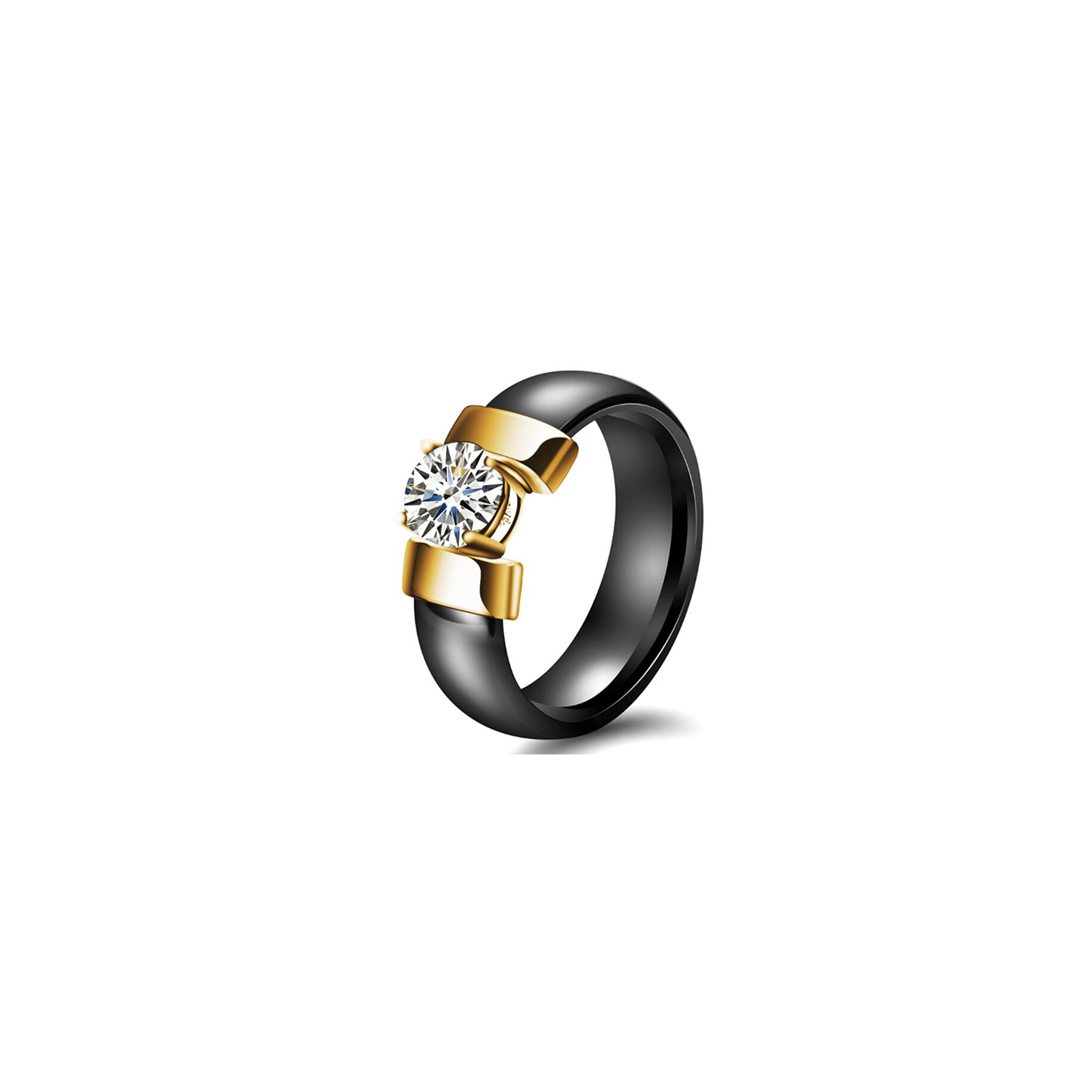 Single Zirkonia Keramik Ring | 6mm - Ringe - CARDORI