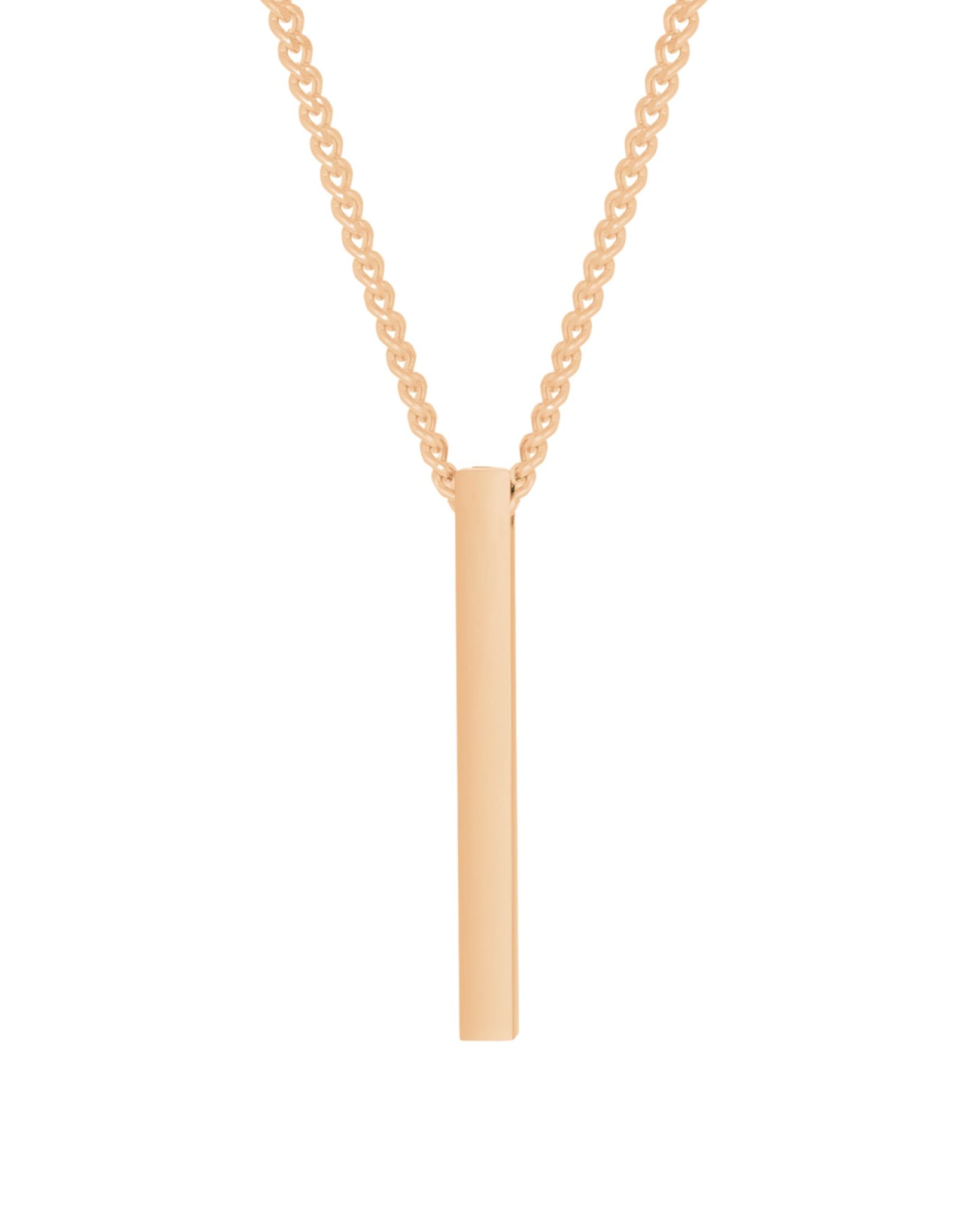 Säulen Halskette mit Gravur - Ketten - CARDORI