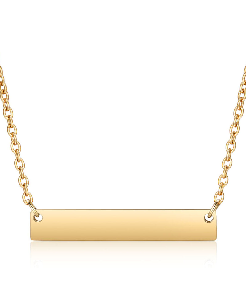 Plate Halskette mit Gravur | Handschrift Gravur - Ketten - CARDORI