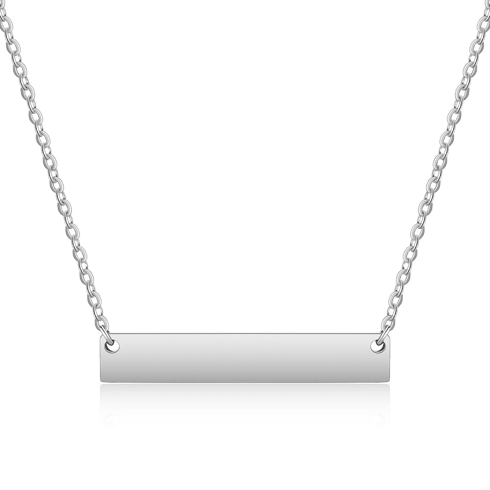 Plate Halskette mit Gravur | Handschrift Gravur - Ketten - CARDORI