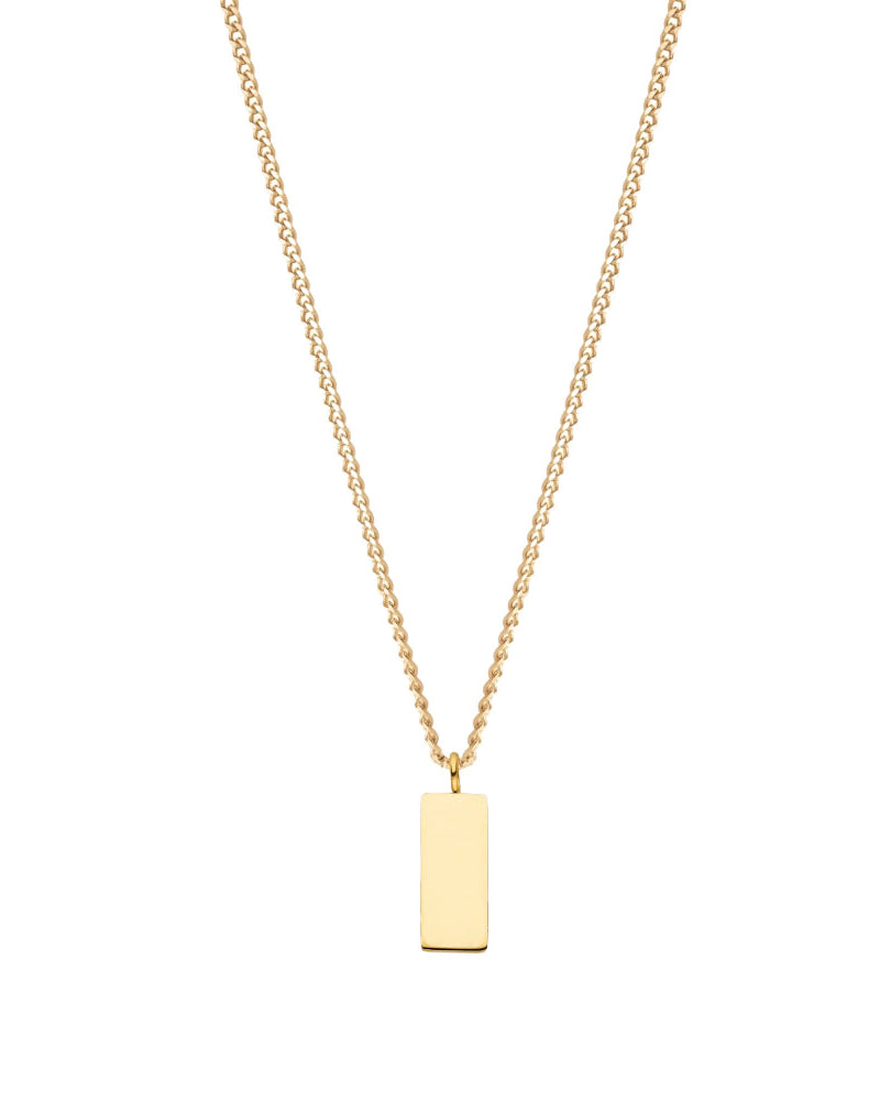 Small Plate Halskette mit Gravur | Handschrift Gravur - Ketten - CARDORI