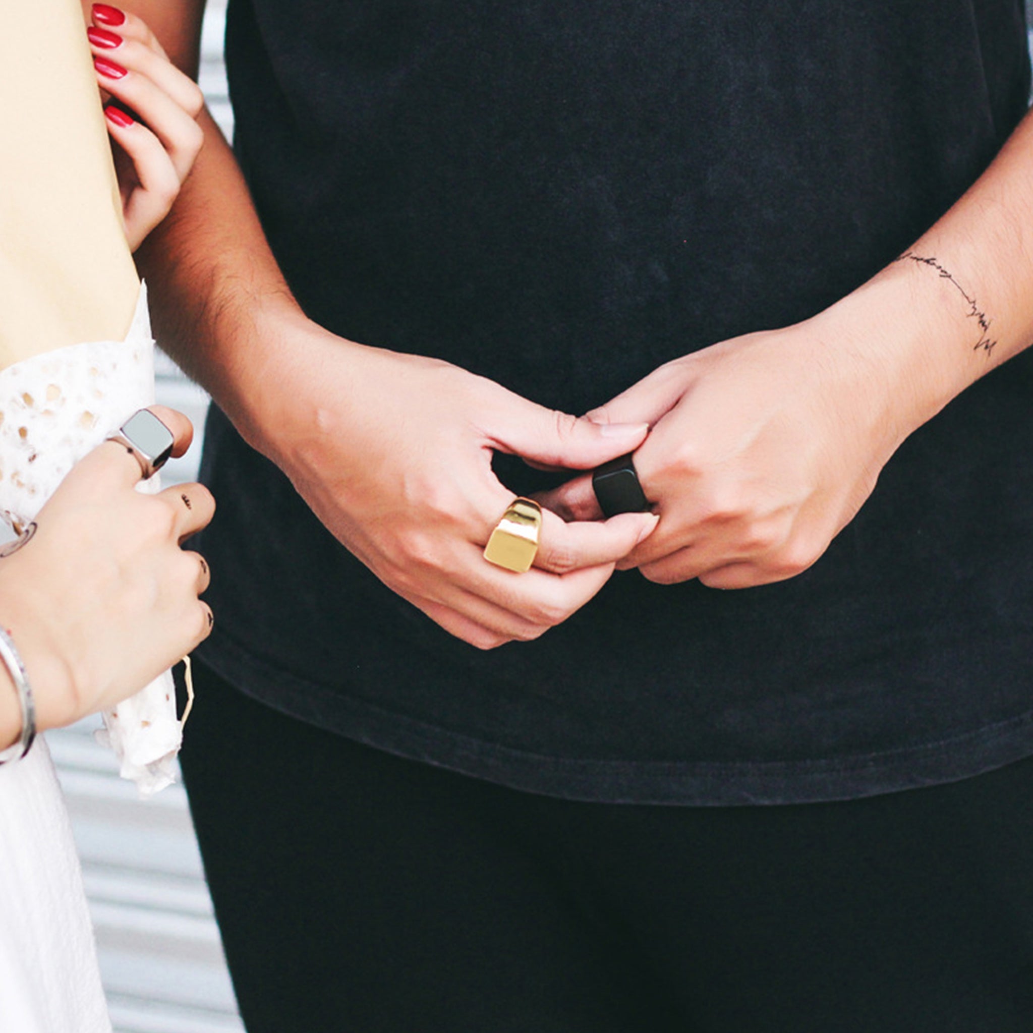 Square Gravur Siegelring | Handschrift Gravur - Ringe - CARDORI