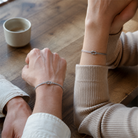 Knot Armband-Set als Freundschaftsarmband in Silber all-groups