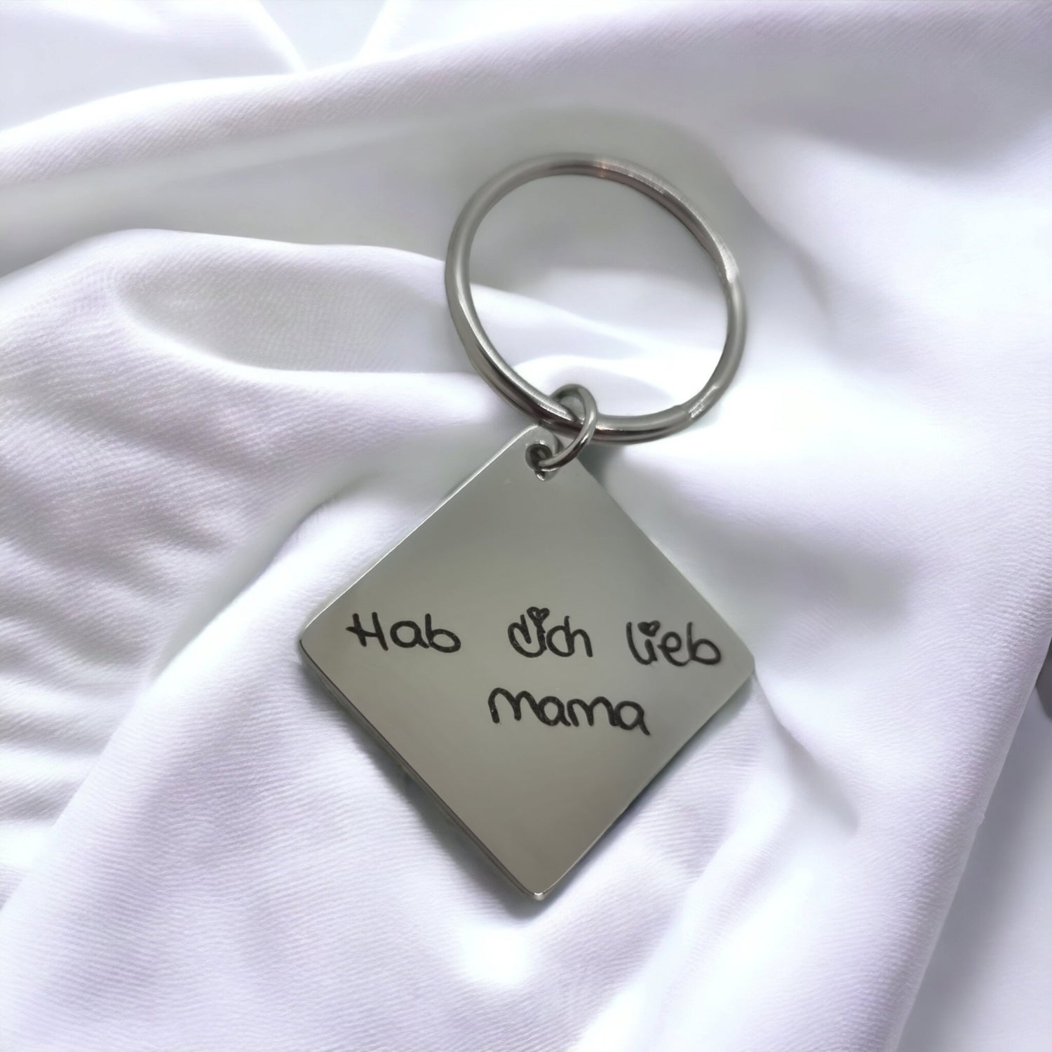 Quadrat Schlüsselanhänger mit Gravur - Schlüsselanhänger - CARDORI