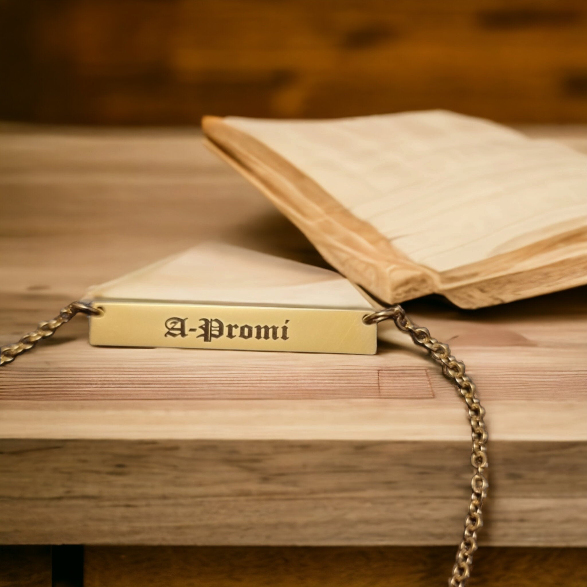 Plate Halskette mit Gravur - Ketten - CARDORI