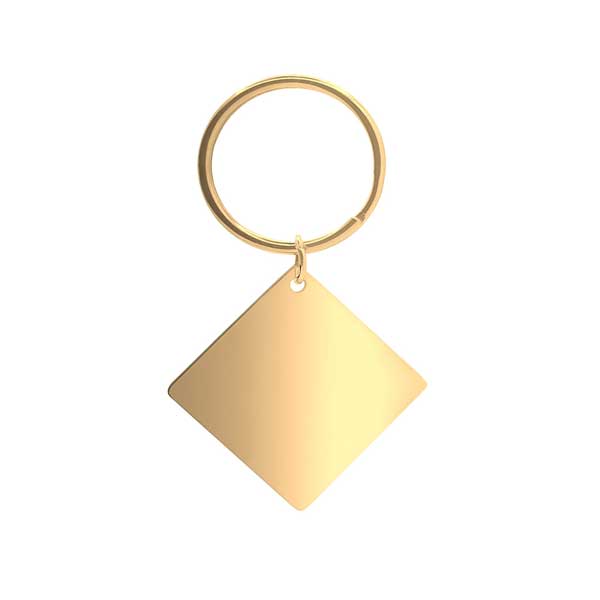 Quadrat Schlüsselanhänger mit Gravur - Schlüsselanhänger - CARDORI