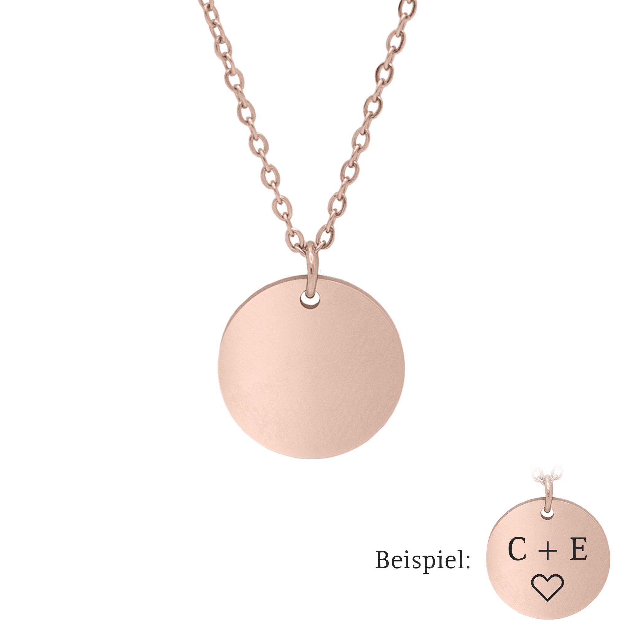 Coin Halskette mit Gravur - Ketten - CARDORI