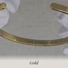 Glatter personalisierter Armreif in Gold, Silber, Roségold und Schwarz mit Breitenvergleich 4, 5 und 6 mm | all-groups