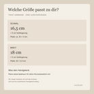 Twist Armband: 16,5 oder 18 cm, jeweils plus 5 cm Verlängerung, mit Plattenmaßen all-groups