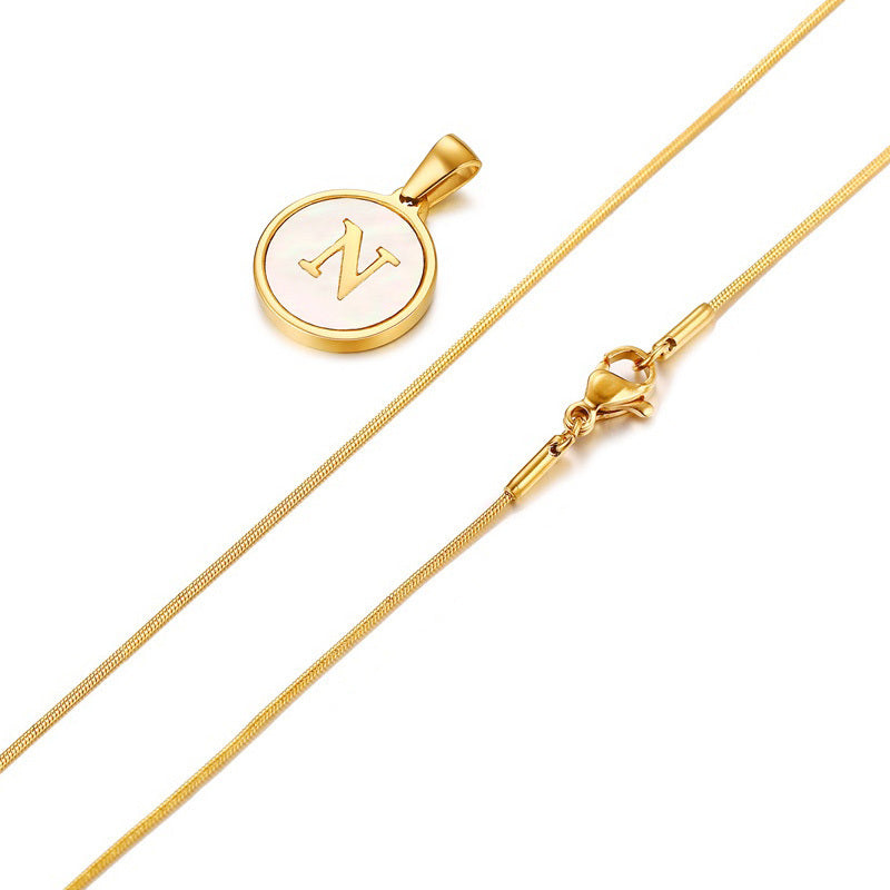 Initial Halskette | Stainless Steel | 46cm - Ketten - CARDORI