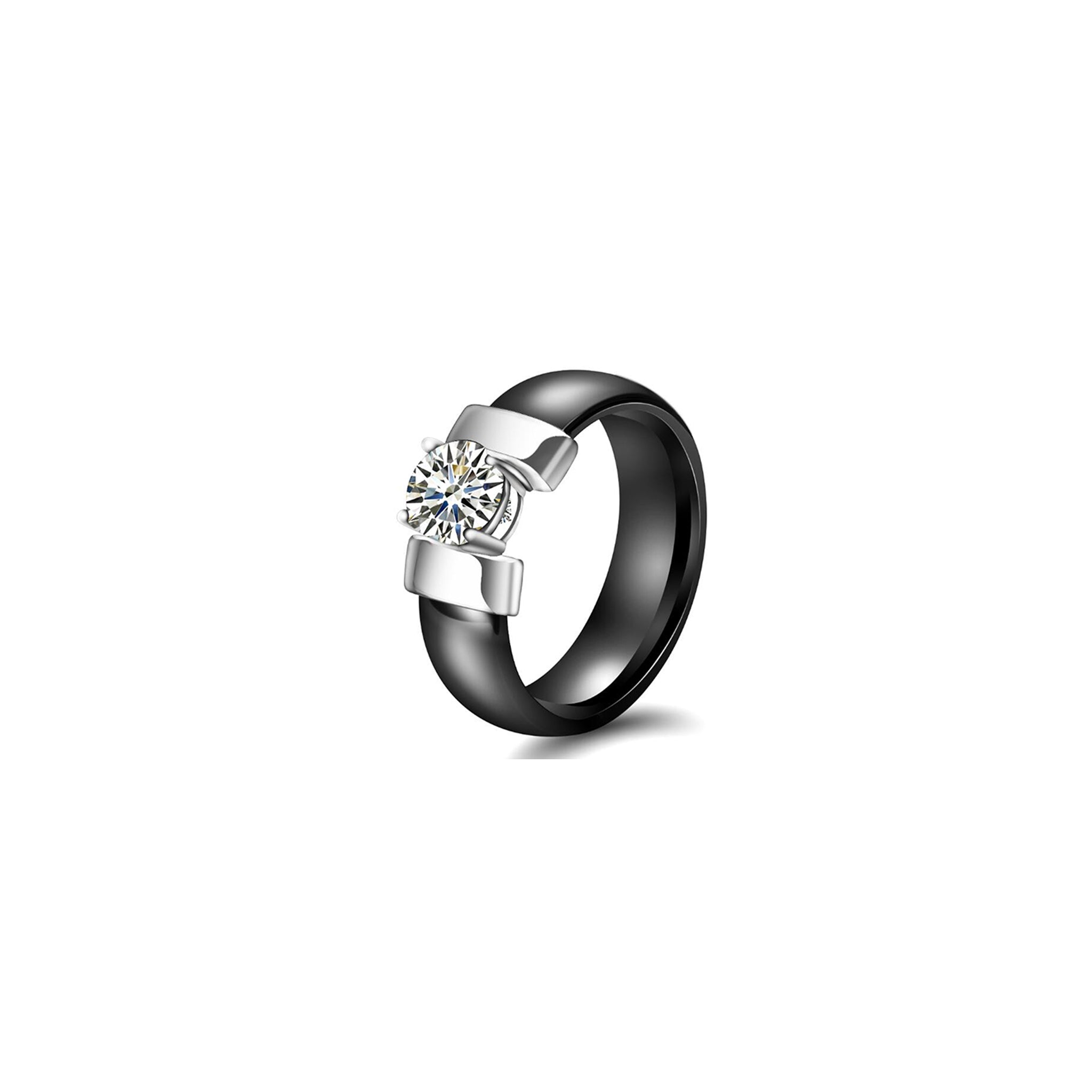 Single Zirkonia Keramik Ring | 6mm - Ringe - CARDORI