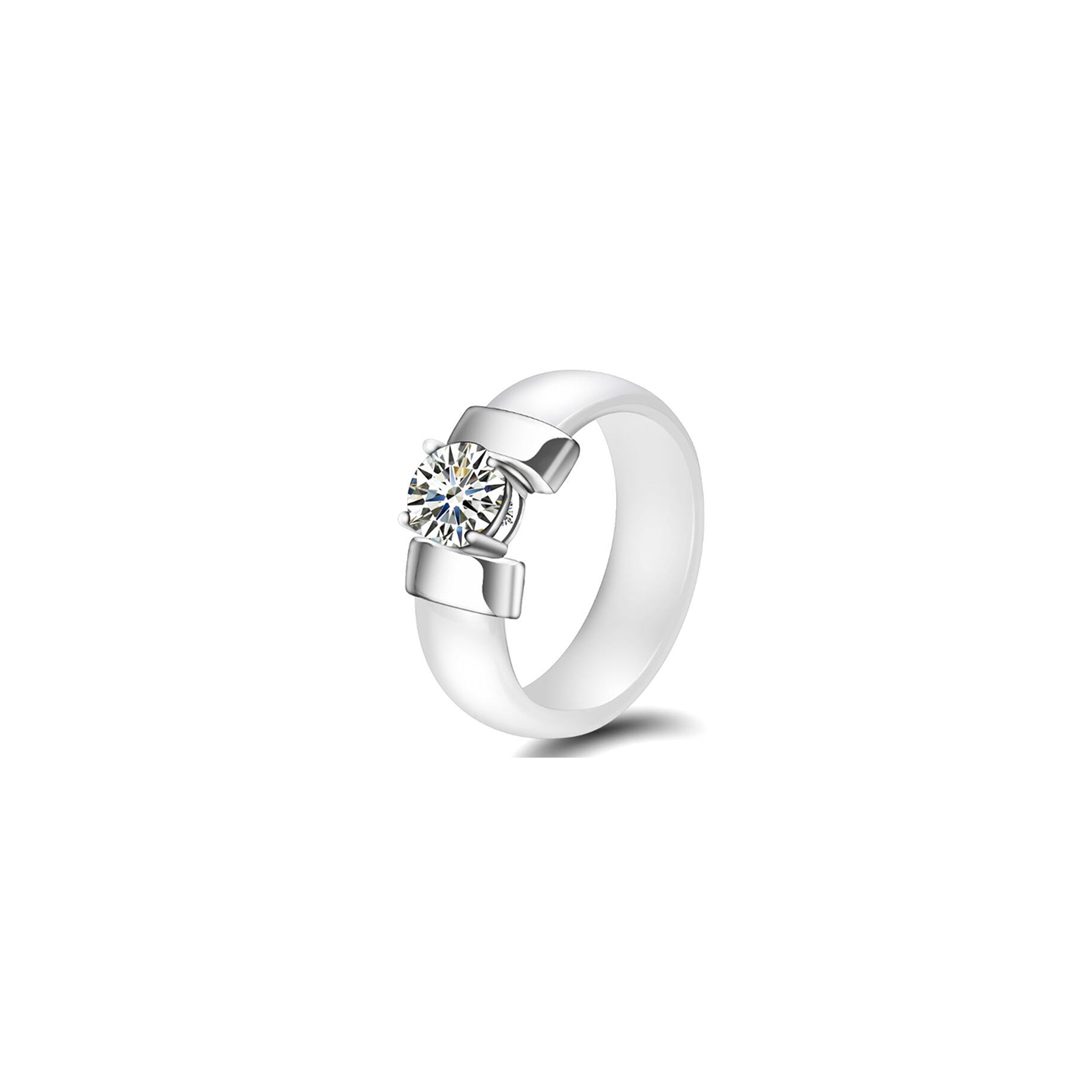 Single Zirkonia Keramik Ring | 6mm - Ringe - CARDORI
