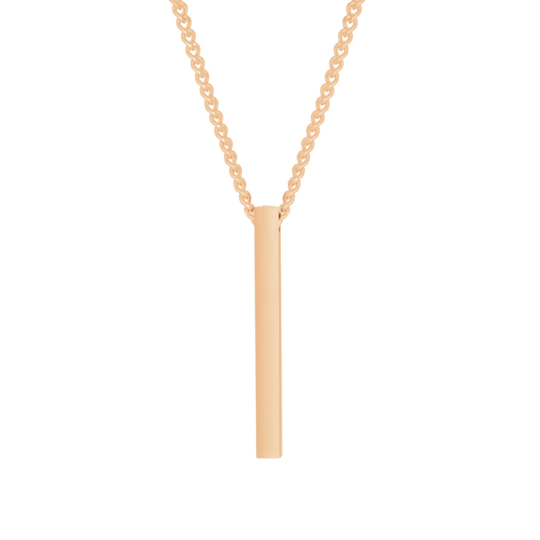 Säulen Halskette mit Gravur - Ketten - CARDORI