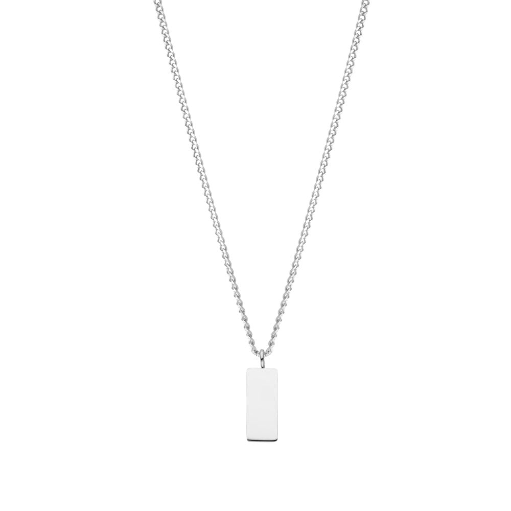 Small Plate Halskette mit Gravur | Handschrift Gravur - Ketten - CARDORI