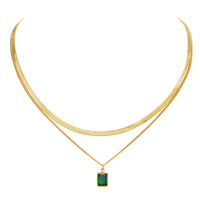 Thumbnail for Zirkonia Layer Halskette | 38cm + 41cm Halskette | AAA Zirkonia Stein - Ketten - CARDORI
